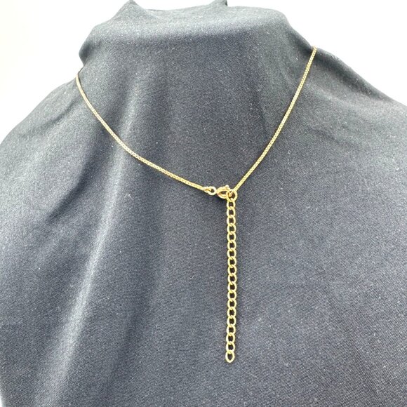 Vtg Abalone Shell Mosaic Square Pendant Sterling Silver Gold Tone Necklace Sea - Picture 14 of 16